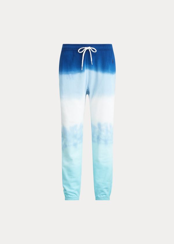 Pantalones Deportivos Polo Ralph Lauren Mujer Blancos / Azules - Tie-Dye Terry - NKSJV8314